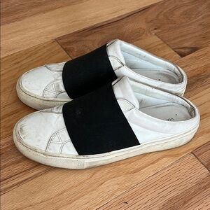 Via Spiga White and Black Sneakers